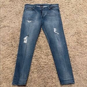 John Elliott The Cast 2 Men's Blue Distressed Jeans 34